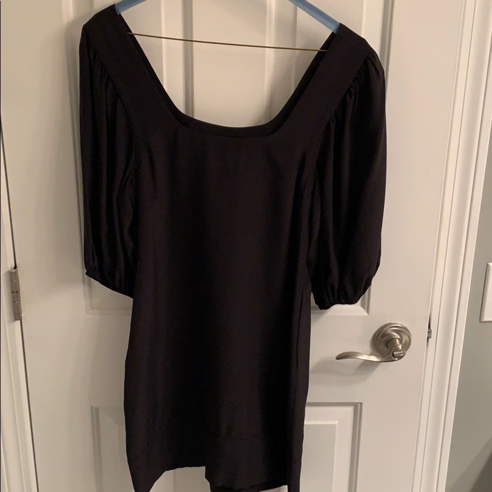 Black silk dress - Picture 5 of 6